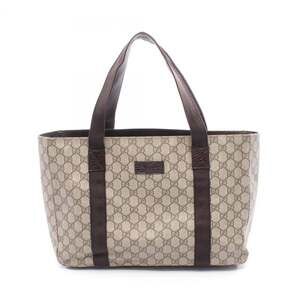 GUCCI Brown Leather Tote Bag
